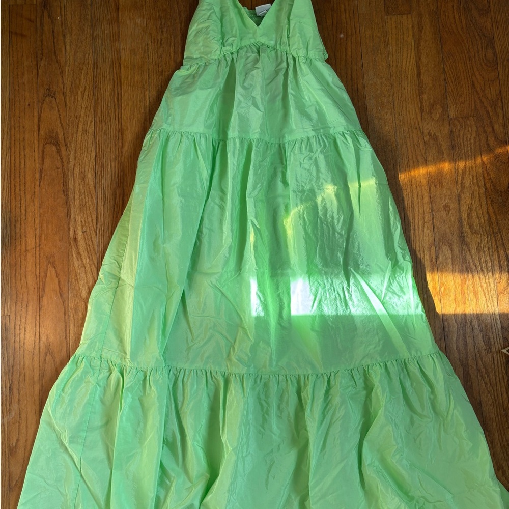 A New Day Vibrant Green Maxi Dress